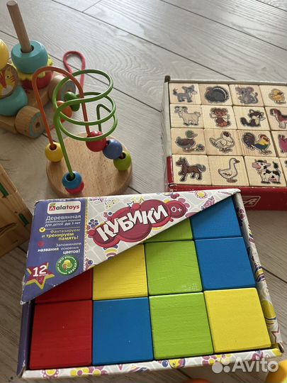 Кубики, игрушки детские деревянные