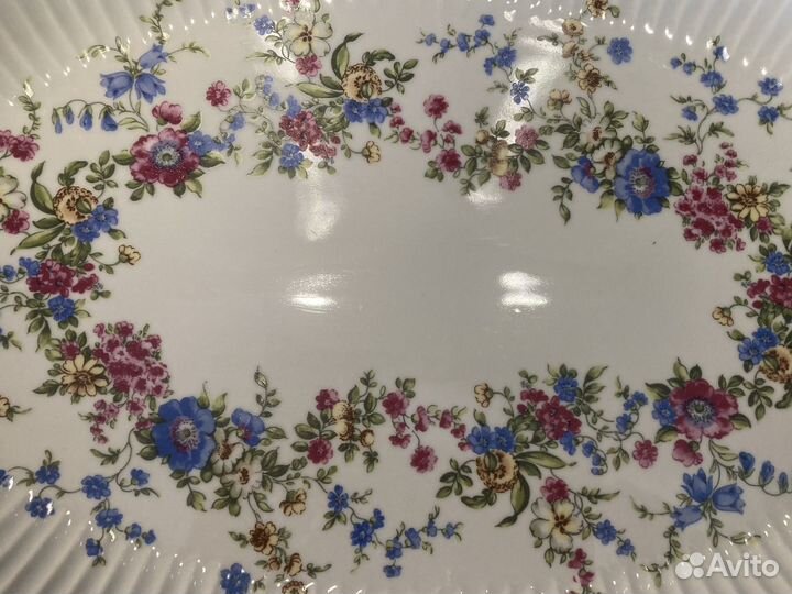 Блюдо овальное фарфор ГДР