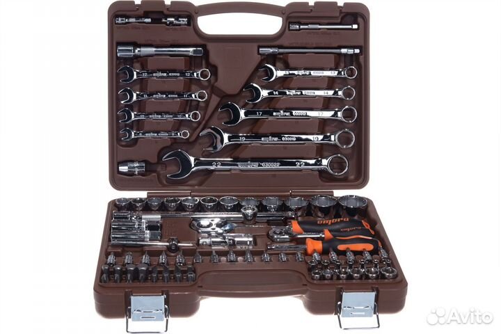 Набор инструментов 82 предмета 1/4&1/2DR ombra