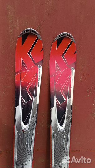 Горные лыжи K2 в комплекте с чехлом и палками б/у