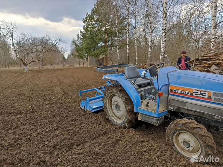Вспашка земли, покос травы, посадка газона