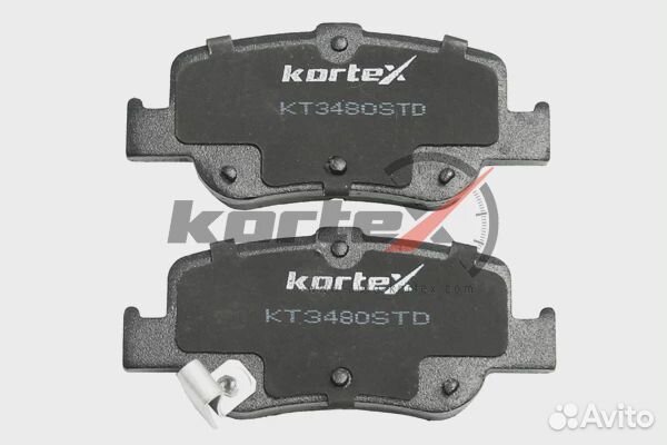 Колодки тормозные дисковые Kortex KT3480STD