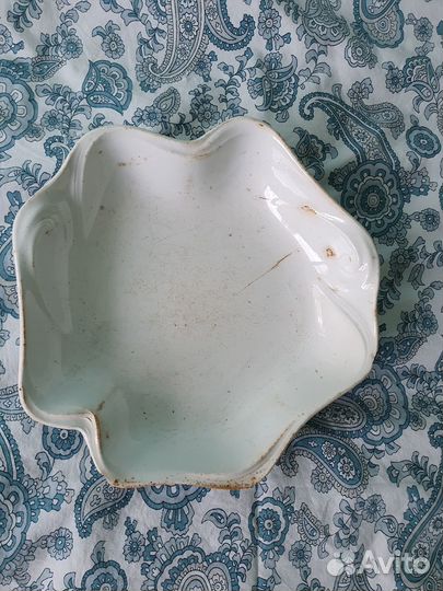 Блюдо Песоченская фабрика брянской губернии