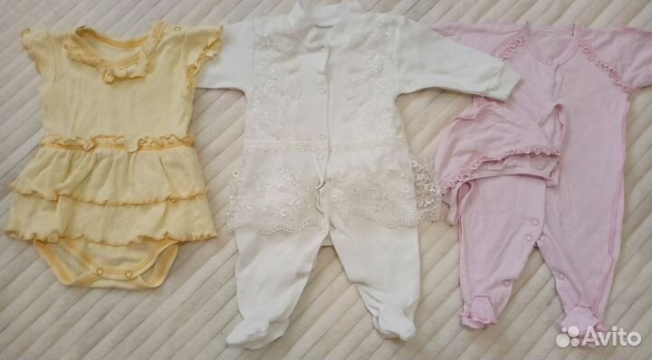 Детские вещи на девочку пакетом 56 62 68