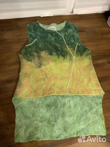 Новая жен жилетка Шелковая шерсть 42/44