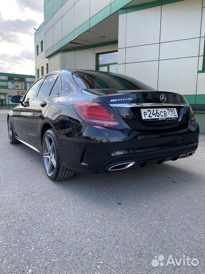 Диффузор на задний бампер w205