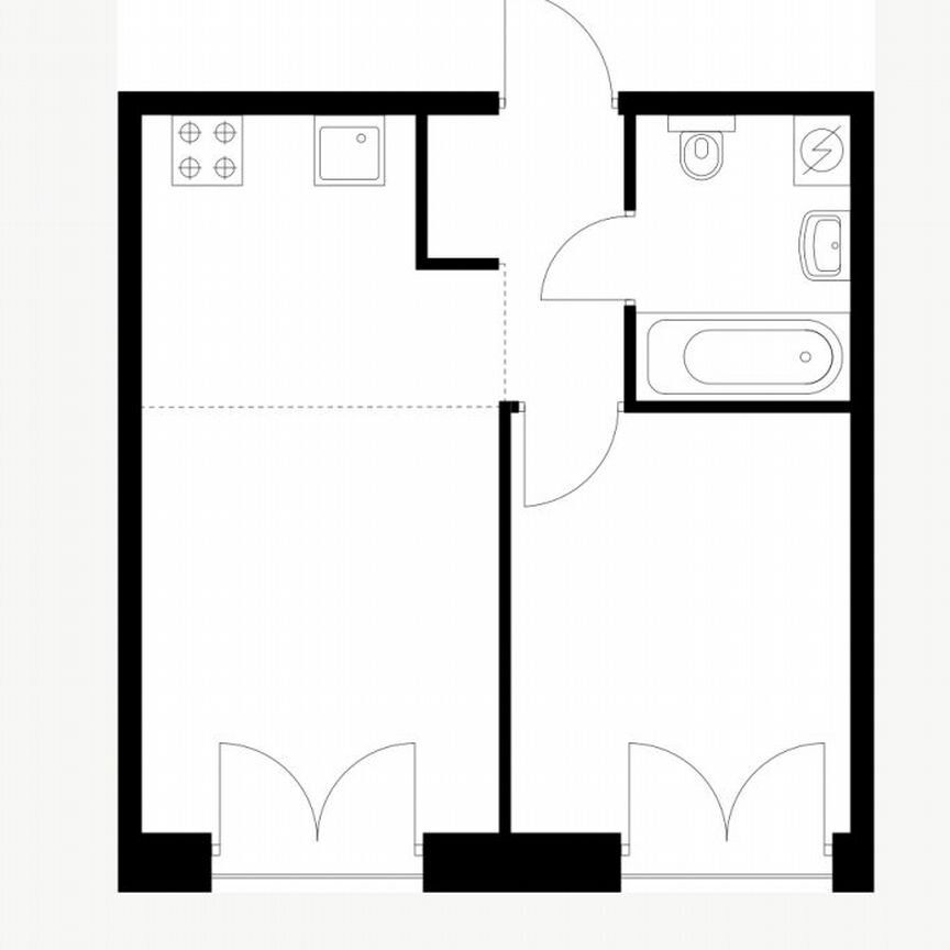 1-к. квартира, 34,7 м², 6/9 эт.