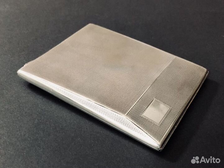 Портсигар серебро 1917 год старинный