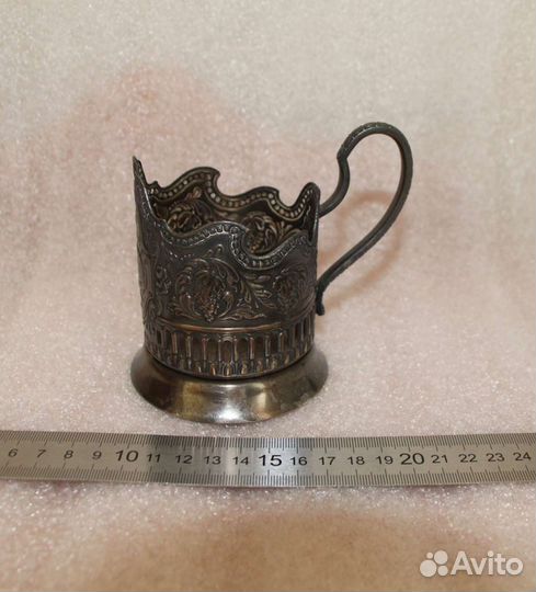 Подстаканник СССР мельхиор мир.Кольчугинский завод