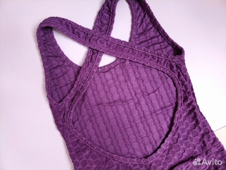 Новый спортивный костюм 44 46 48 фитнес Комбинезон