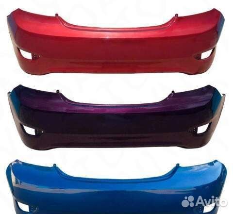 Бампер задний в цвет Hyundai Solaris 2011-2013