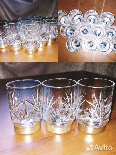 Хрустальные стаканы,рюмки,стопки СССР