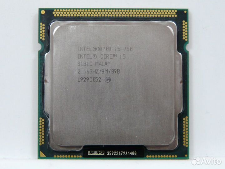 S1156 Intel Core i5-750 (4x2667MHz, L3 8192Kb)