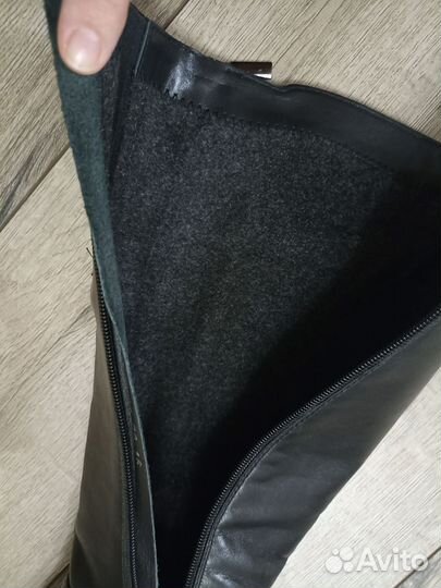 Сапоги демисезонные, натур. кожа р.36