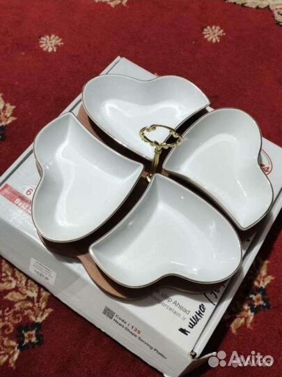 Менажница фарфоровая