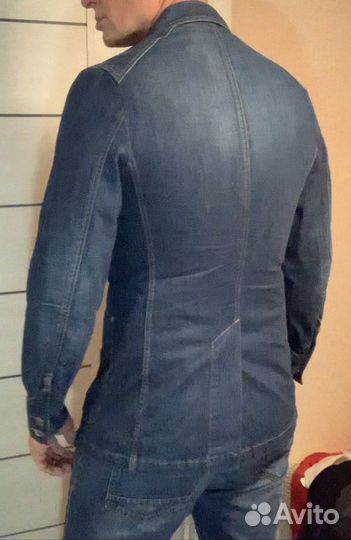 Пиджак джинсовый sisley 46р