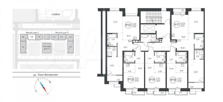 Квартира-студия, 28,9 м², 8/10 эт.