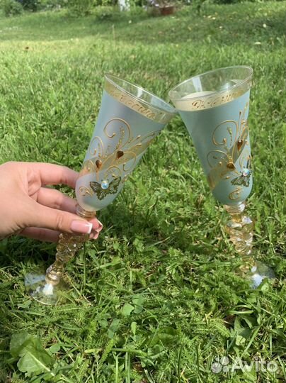 Свадебные бокалы новые