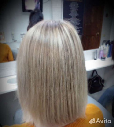 Окрашивание волос и прикорневой обьем