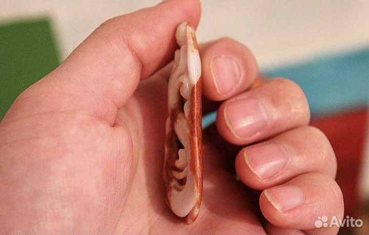 Подвеска «Дракон» жадеит