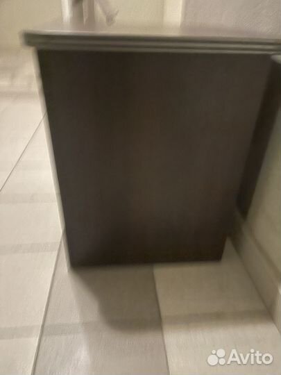 Тумба с ящиками из натурального дерева