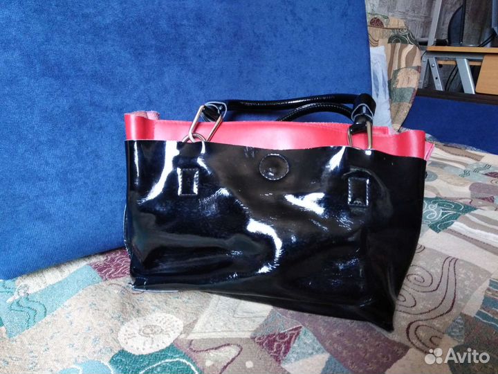 Натуральная лакированная кожа