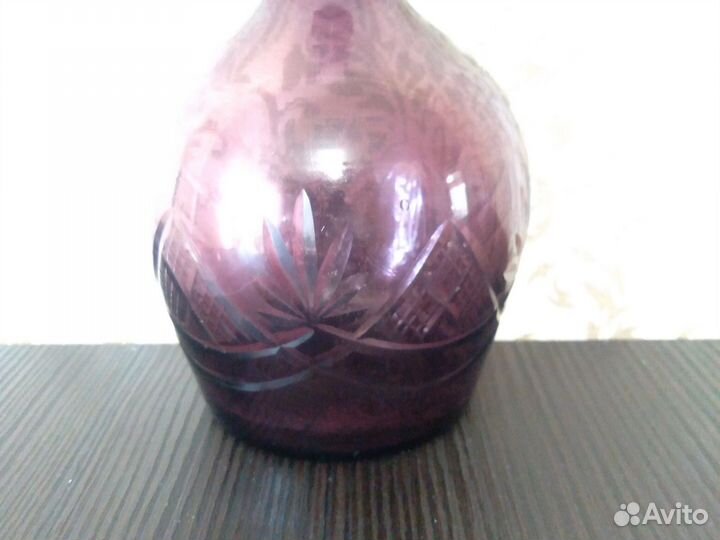 Графин СССР марганцевое стекло