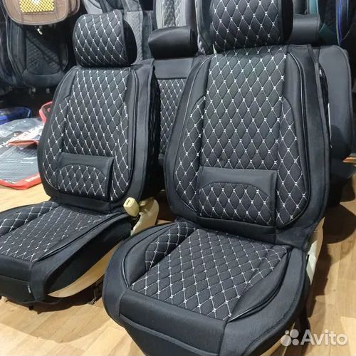 Авто чехлы из Алькантары на весь салон авто