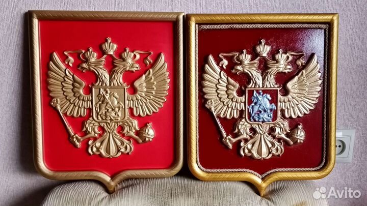 Барельеф панно Герб России (ручная работа)