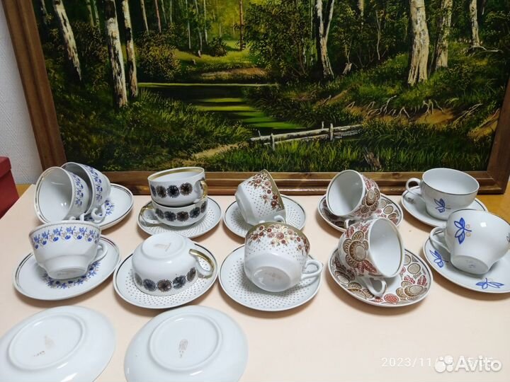 Чайные пары, остатки чайных сервизов СССР