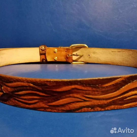 Ремень мужской кожаный новый