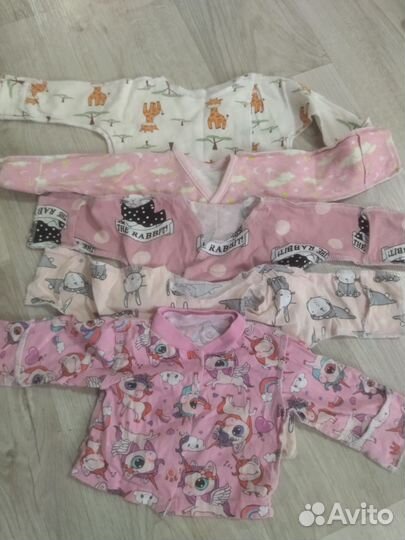 Вещи пакетом для девочки 56 62 68