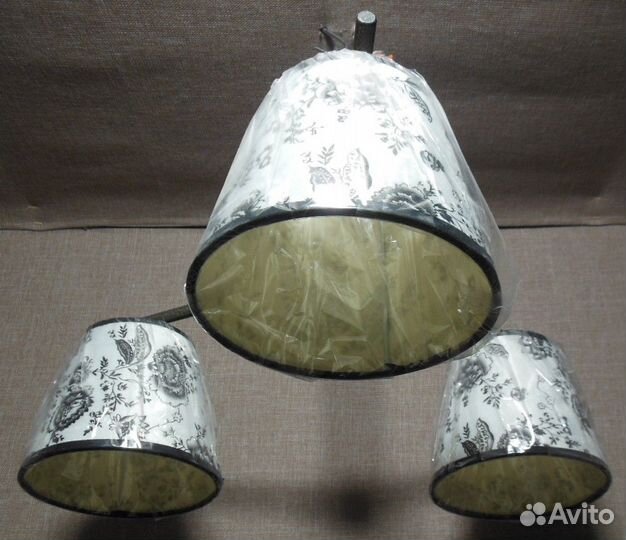 Люстра Универсал 2-1091-3-FG+BK E14