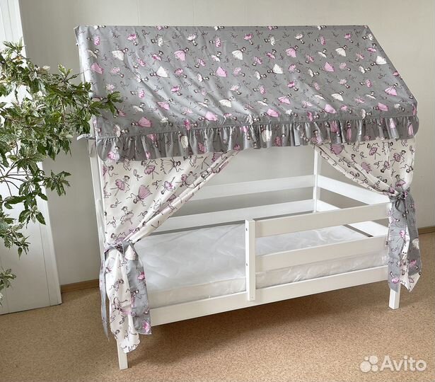 Текстиль для кроватки домика уют-1 (цвета любые)