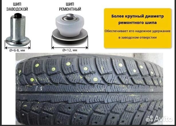 Дошиповка и ошиповка шин