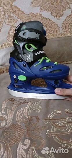 Коньки зимние раздвижные