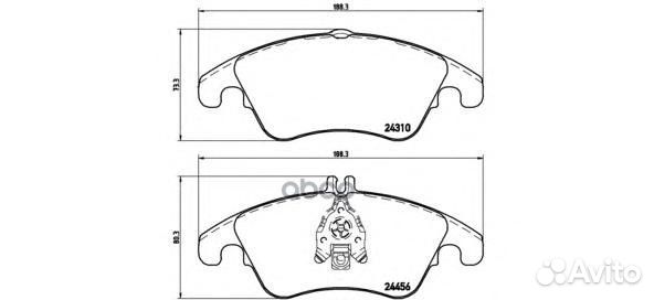 Колодки тормозные дисковые передн. mercedes-BEN
