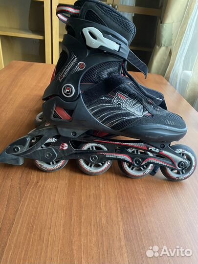 Роликовые коньки Fila shadow 80 black/red