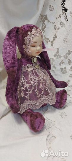 Интерьерная кукла Зайка-сплюшка