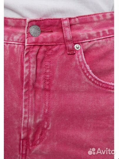 Джинсы широкие карго женские розовые befree 42 - S