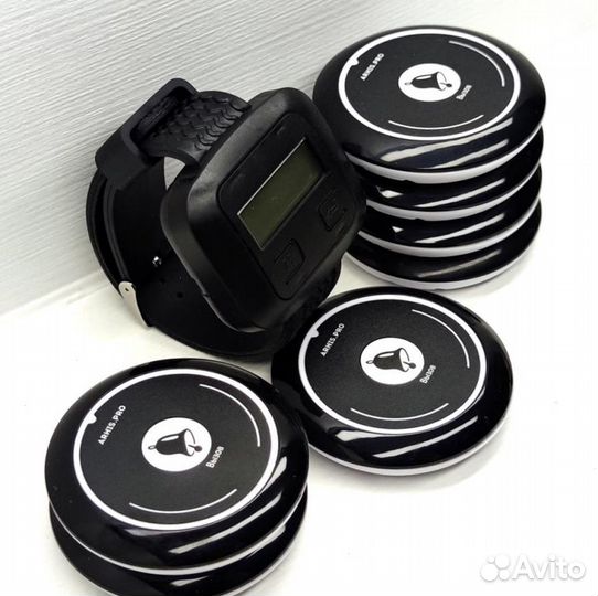 Кнопка вызова персонала, официанта с часами