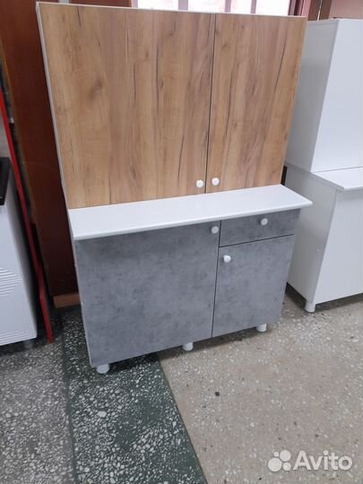 Кухонный гарнитур Мини Крафт Бетон