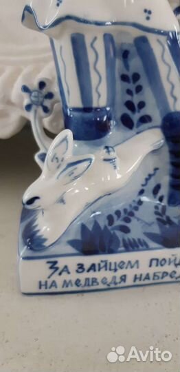 Гжель штоф авторская работа