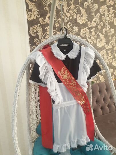 Школьная форма с фартуком на последний звонок