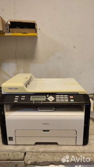 Мфу лазерный ricoh sp203sfn