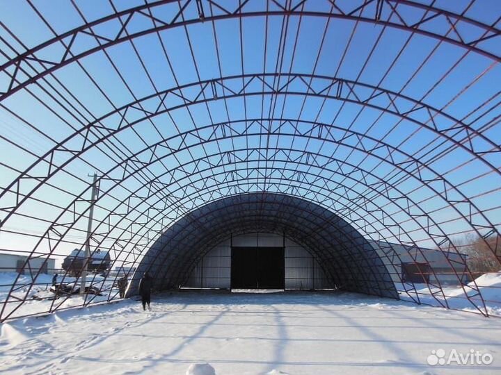 Ангар арочный под ключ 18Х9Х45 м
