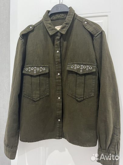 Рубашка плотная Zara размер S/M