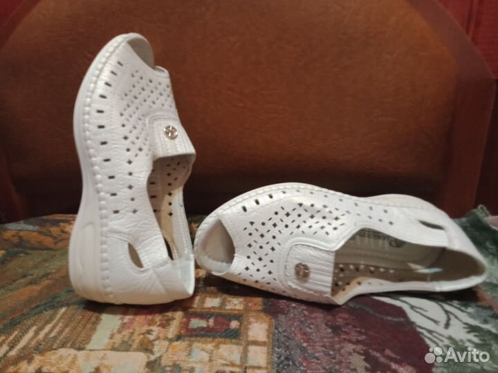 Шлепанцы женские натуральная кожа размер 36