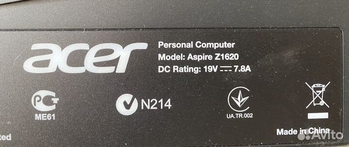 Компьютер моноблок Acer