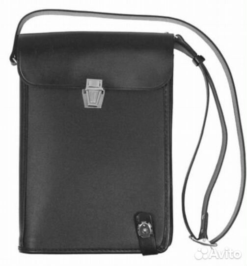 Планшет офицерский кожаный (чёрный)